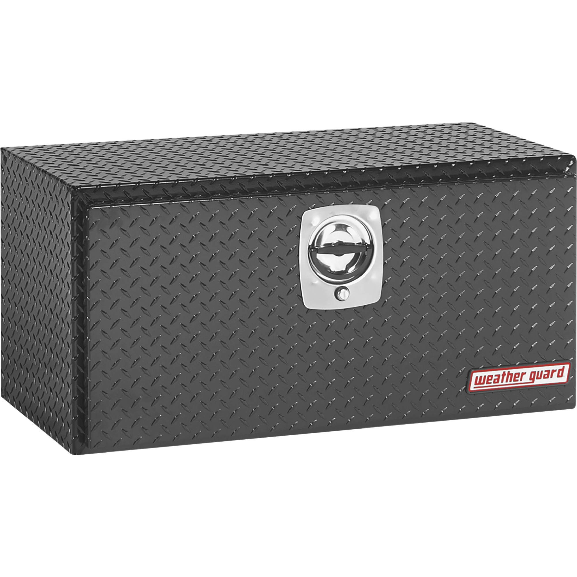 Weather Guard Underbed Truck Tool Box — Aluminum, Gloss Black, 36.63in